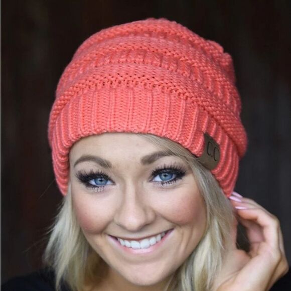 NEW C.C Coral Knit Beanie - Picture 1 of 6